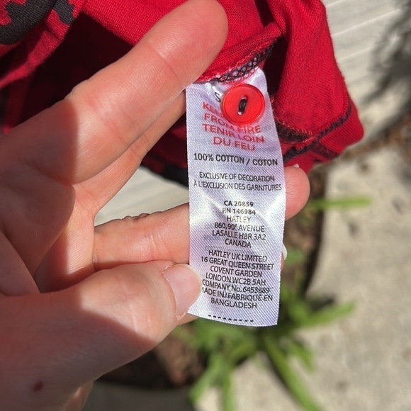 Little Blue House (Hatley) Moose on Red Nightdress Sz S - Picture 9 of 10